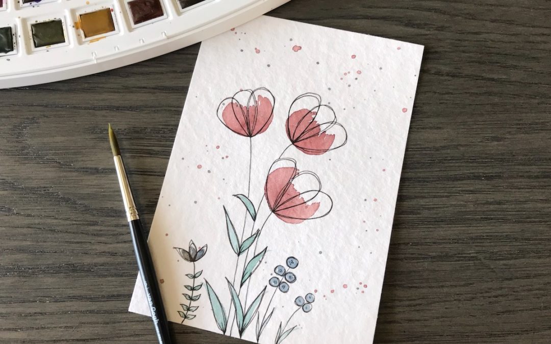 Einfache Blumen malen: Schritt für Schritt zum Nachmachen